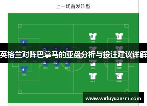 英格兰对阵巴拿马的亚盘分析与投注建议详解